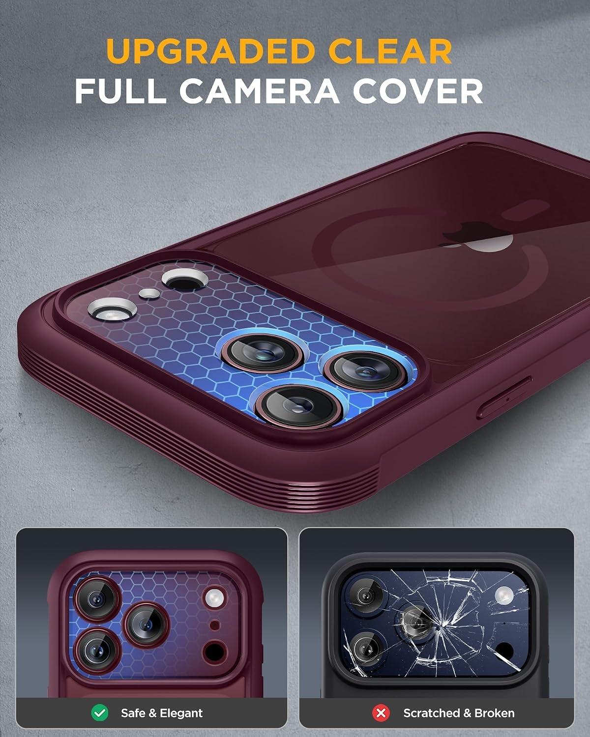 image:imageMiracase for iPhone SE Phone Case 3rd2nd Generation 2022 2020 FullBody with Builtin Glass Screen Protector Heavy Duty 360 Protective Shockproof Bumper Cover for iPhone 8SE BlackBurgundy