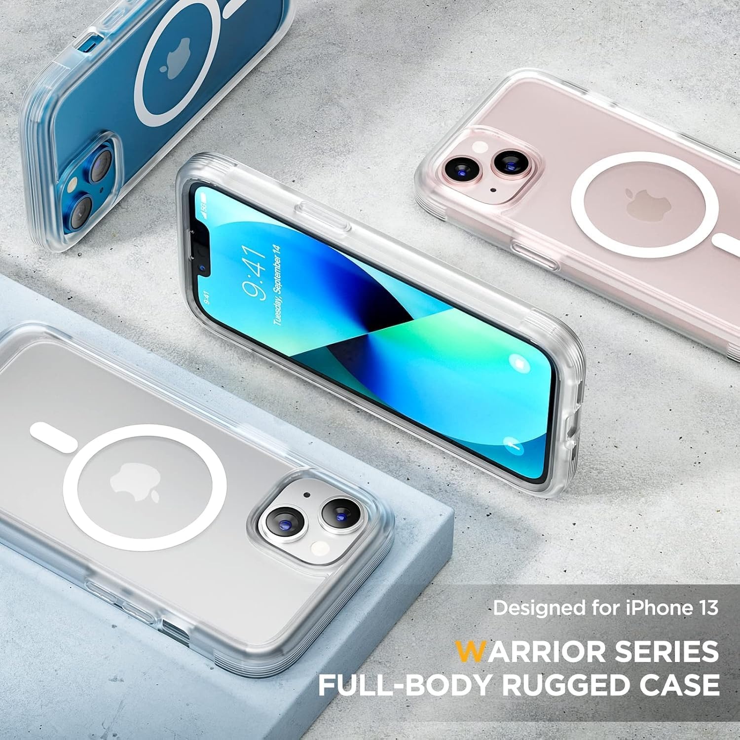 image:imageMiracase for iPhone SE Phone Case 3rd2nd Generation 2022 2020 FullBody with Builtin Glass Screen Protector Heavy Duty 360 Protective Shockproof Bumper Cover for iPhone 8SE BlackMagnetic Clear