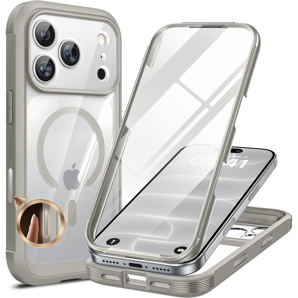 image:imageMiracase for iPhone SE Phone Case 3rd2nd Generation 2022 2020 FullBody with Builtin Glass Screen Protector Heavy Duty 360 Protective Shockproof Bumper Cover for iPhone 8SE BlackTitanium