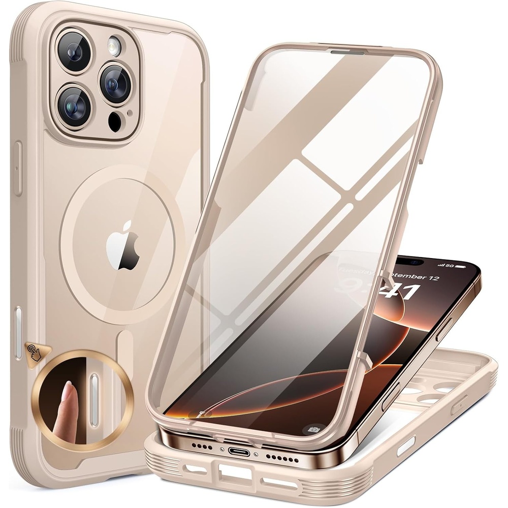 image:imageMiracase for iPhone SE Phone Case 3rd2nd Generation 2022 2020 FullBody with Builtin Glass Screen Protector Heavy Duty 360 Protective Shockproof Bumper Cover for iPhone 8SE BlackDesert