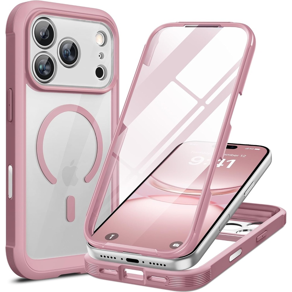 image:imageMiracase for iPhone SE Phone Case 3rd2nd Generation 2022 2020 FullBody with Builtin Glass Screen Protector Heavy Duty 360 Protective Shockproof Bumper Cover for iPhone 8SE BlackLilac