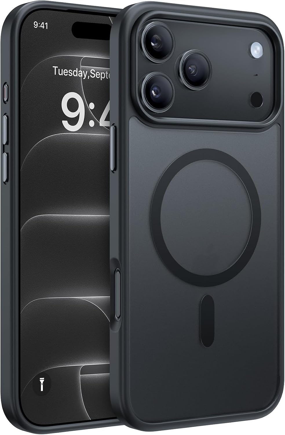 image:imageMiracase for iPhone 16 Pro Max Matte Series Case Magnetic LavenderBlack