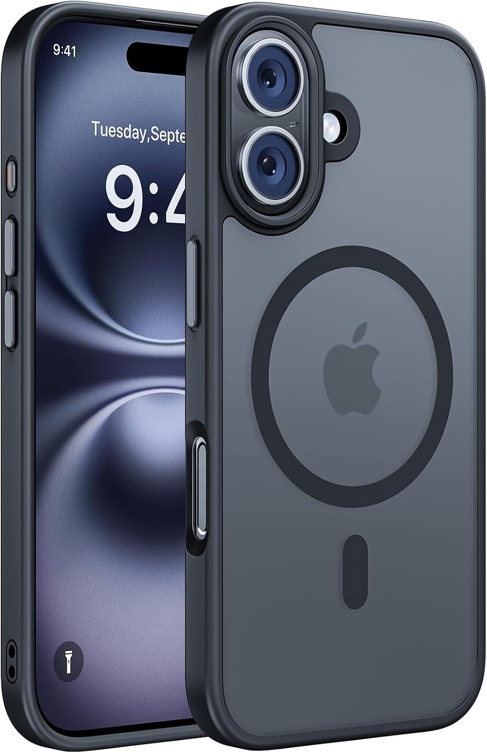 image:imageMiracase for iPhone 16 Pro Max Matte Series Case Magnetic LavenderBlack