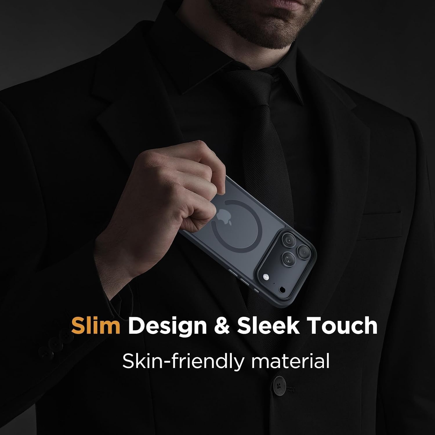 image:imageMiracase for iPhone 16 Pro Max Matte Series Case Magnetic LavenderBlack