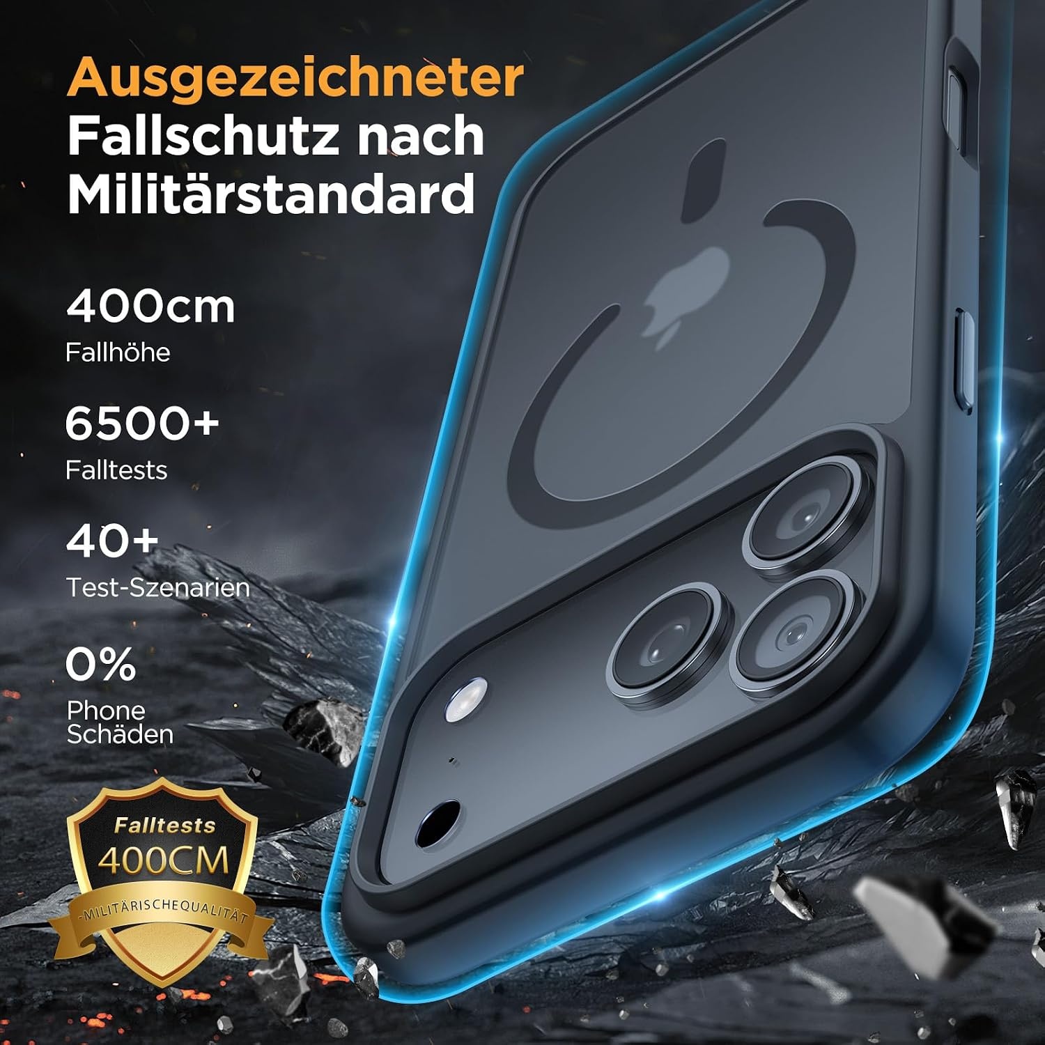image:imageMiracase for iPhone 16 Pro Max Matte Series Case Magnetic LavenderBlack