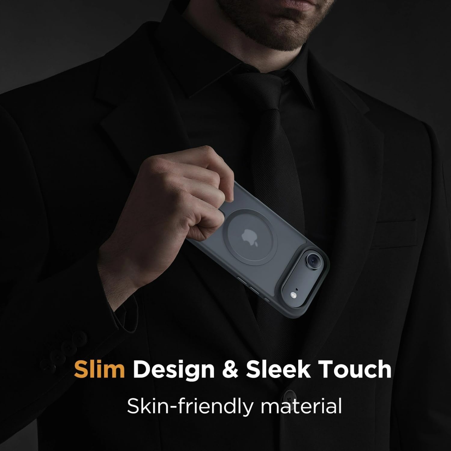 image:imageMiracase for iPhone 16 Pro Max Matte Series Case Magnetic LavenderBlack
