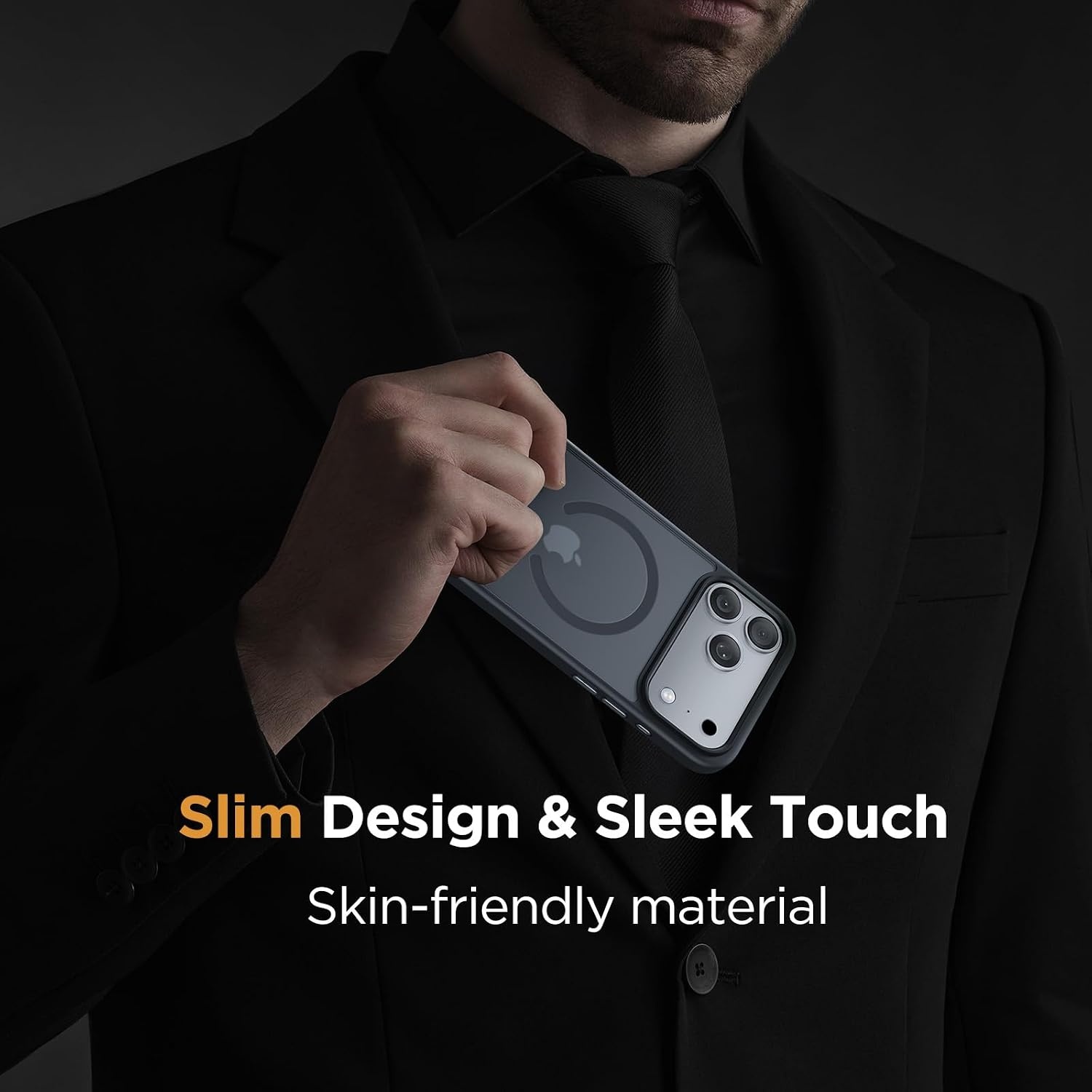 image:imageMiracase for iPhone 16 Pro Max Matte Series Case Magnetic LavenderBlackButton