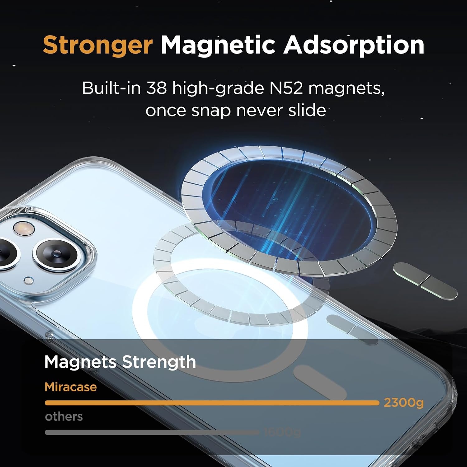 image:imageMiracase for iPhone 16 Pro Max Matte Series Case Magnetic LavenderClear