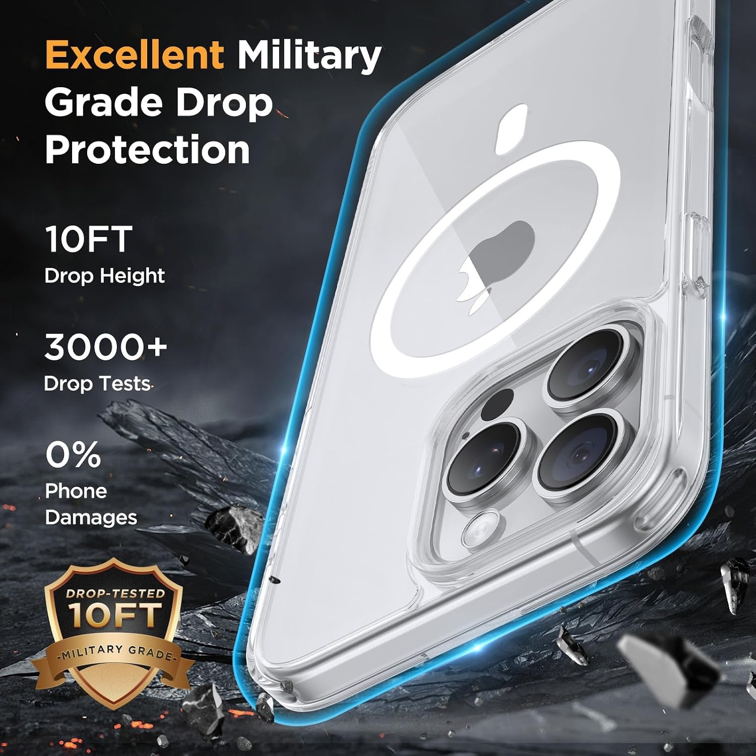 image:imageMiracase for iPhone 16 Pro Max Matte Series Case Magnetic LavenderClear