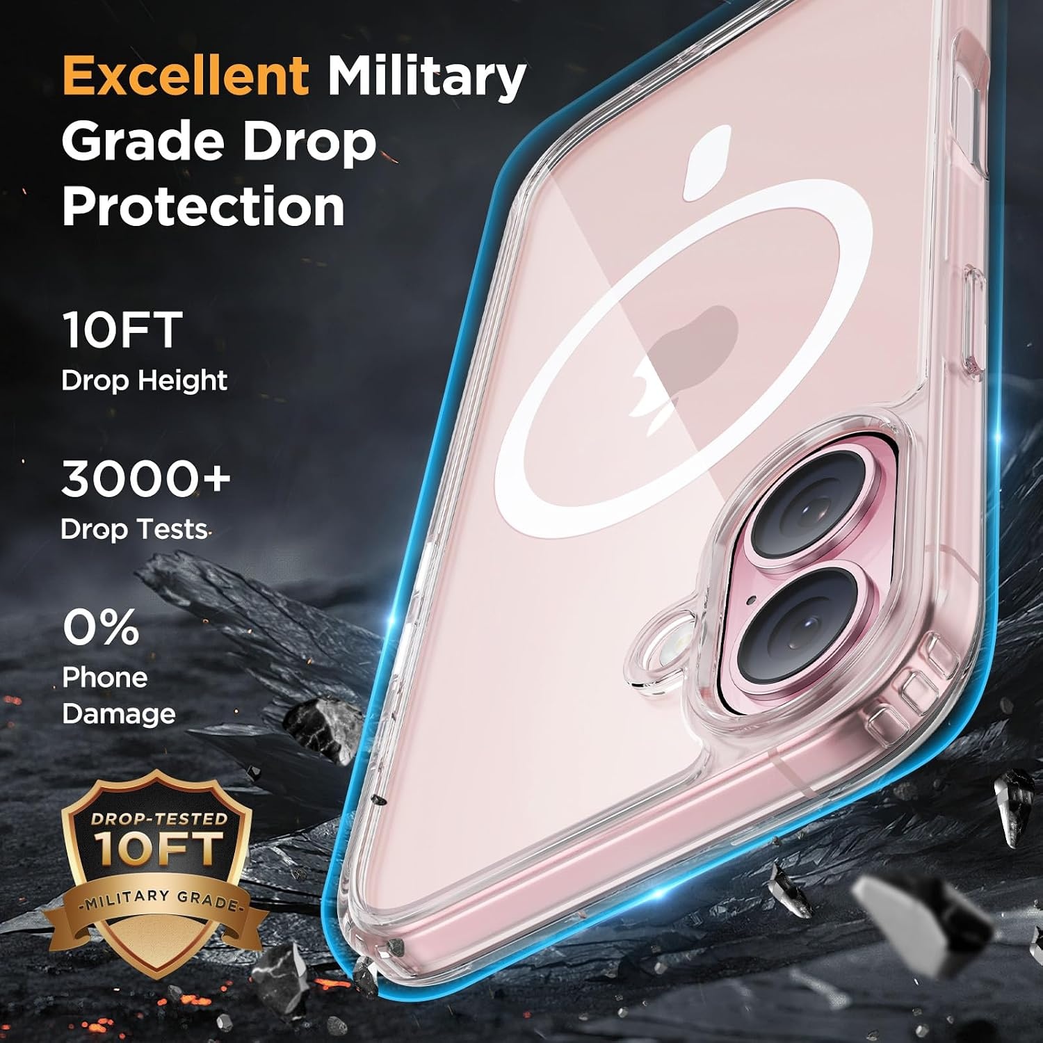 image:imageMiracase for iPhone 16 Pro Max Matte Series Case Magnetic LavenderClear