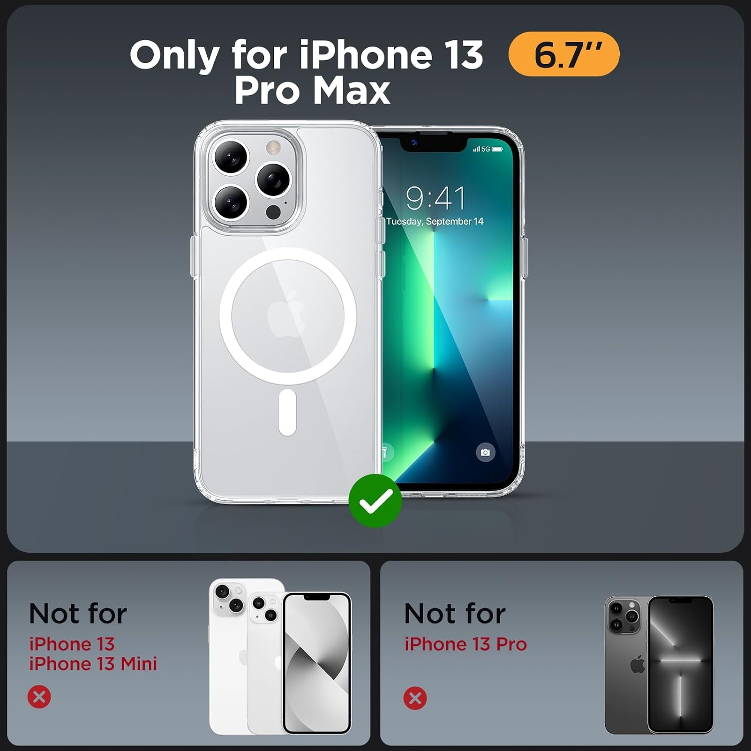 image:imageMiracase for iPhone 16 Pro Max Matte Series Case Magnetic LavenderClear
