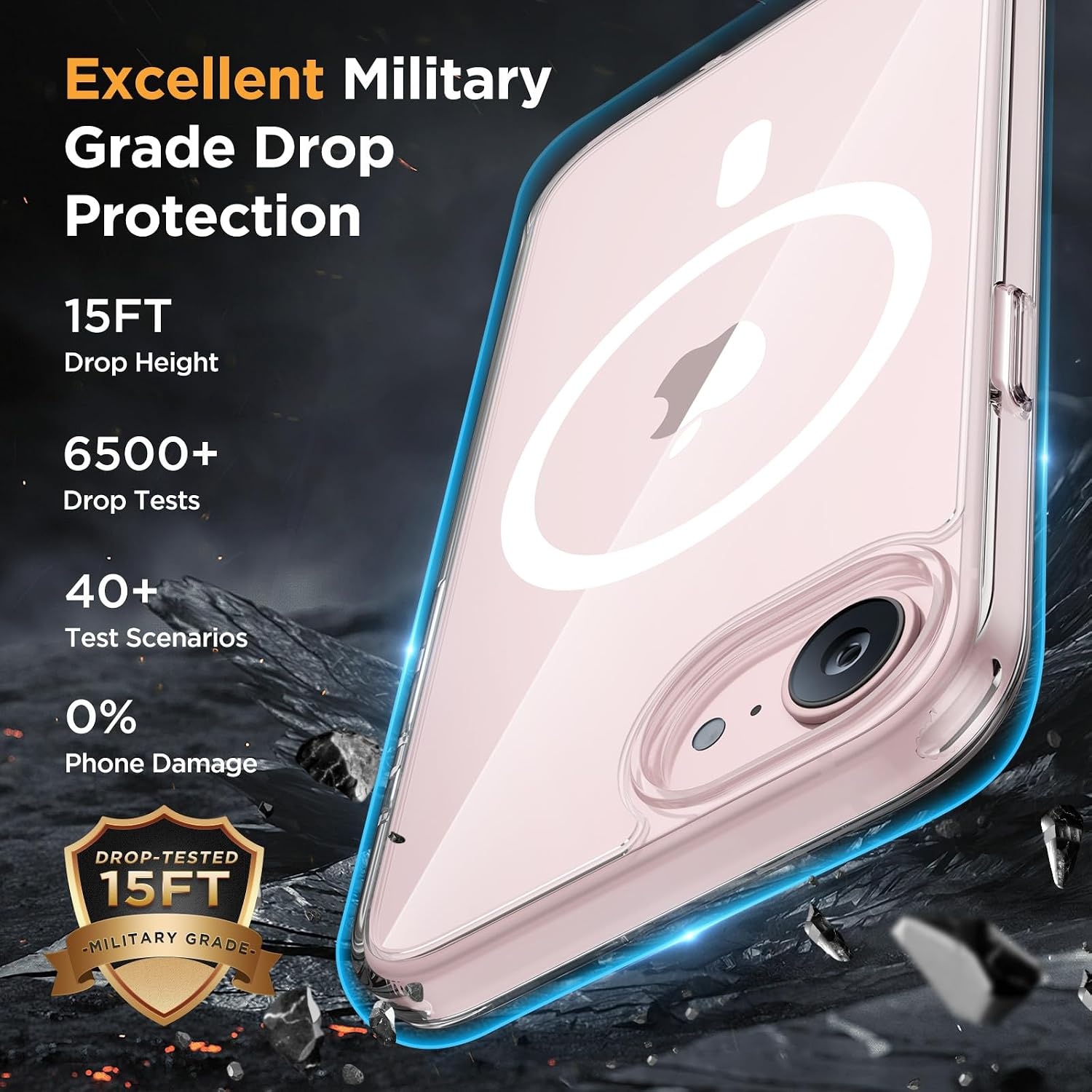 image:imageMiracase for iPhone 16 Pro Max Matte Series Case Magnetic LavenderClear