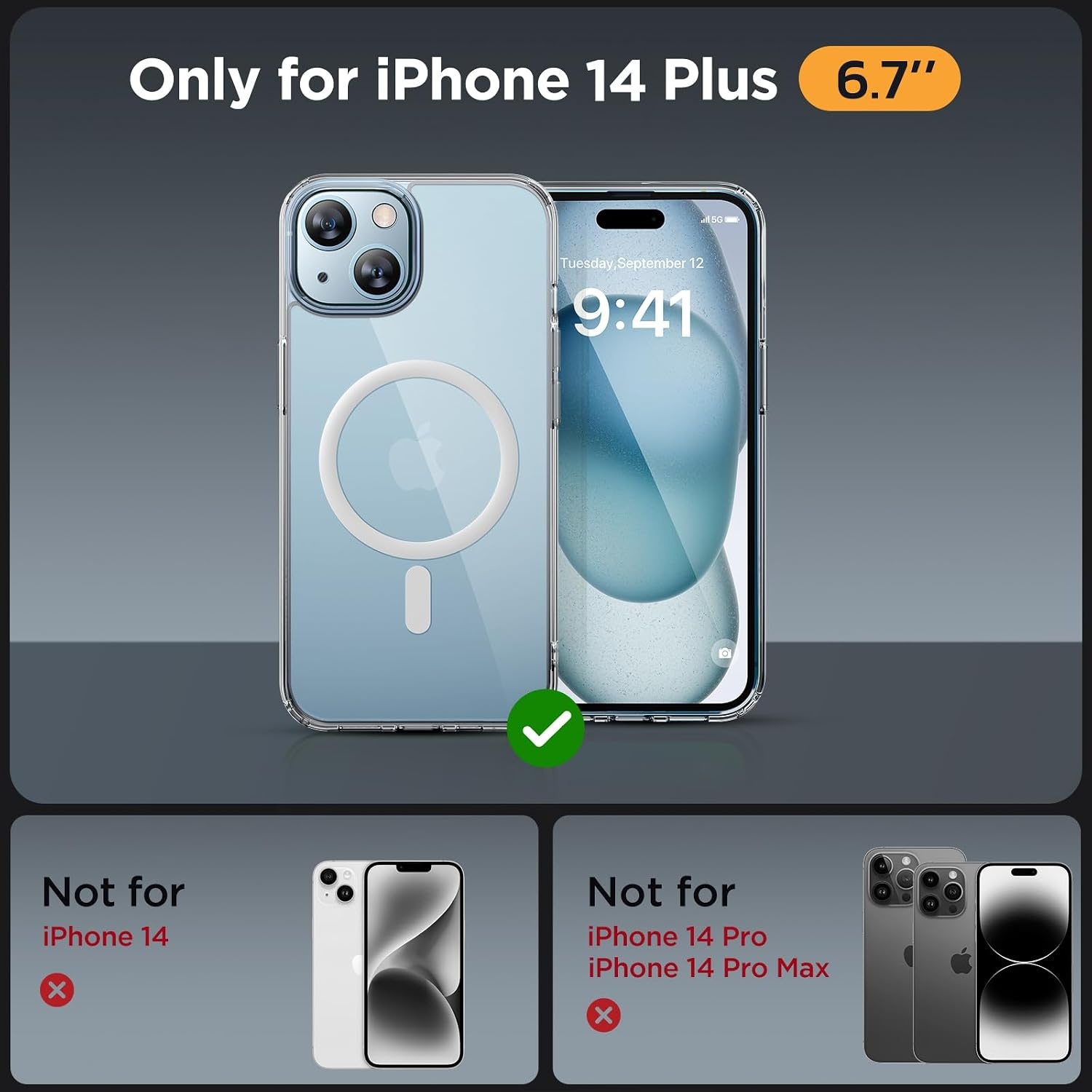 image:imageMiracase for iPhone 16 Pro Max Matte Series Case Magnetic LavenderClear