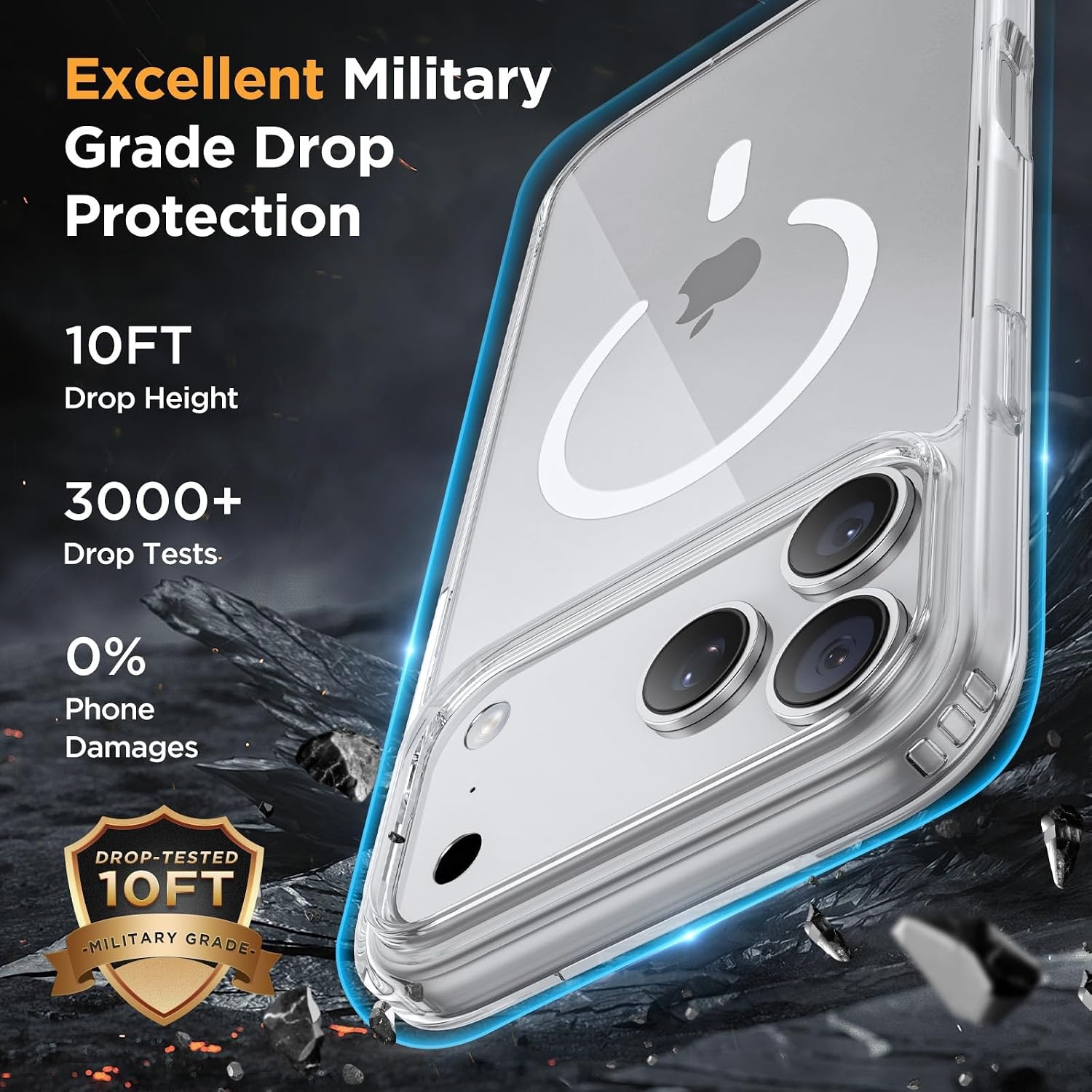 image:imageMiracase for iPhone 16 Pro Max Matte Series Case Magnetic LavenderClear