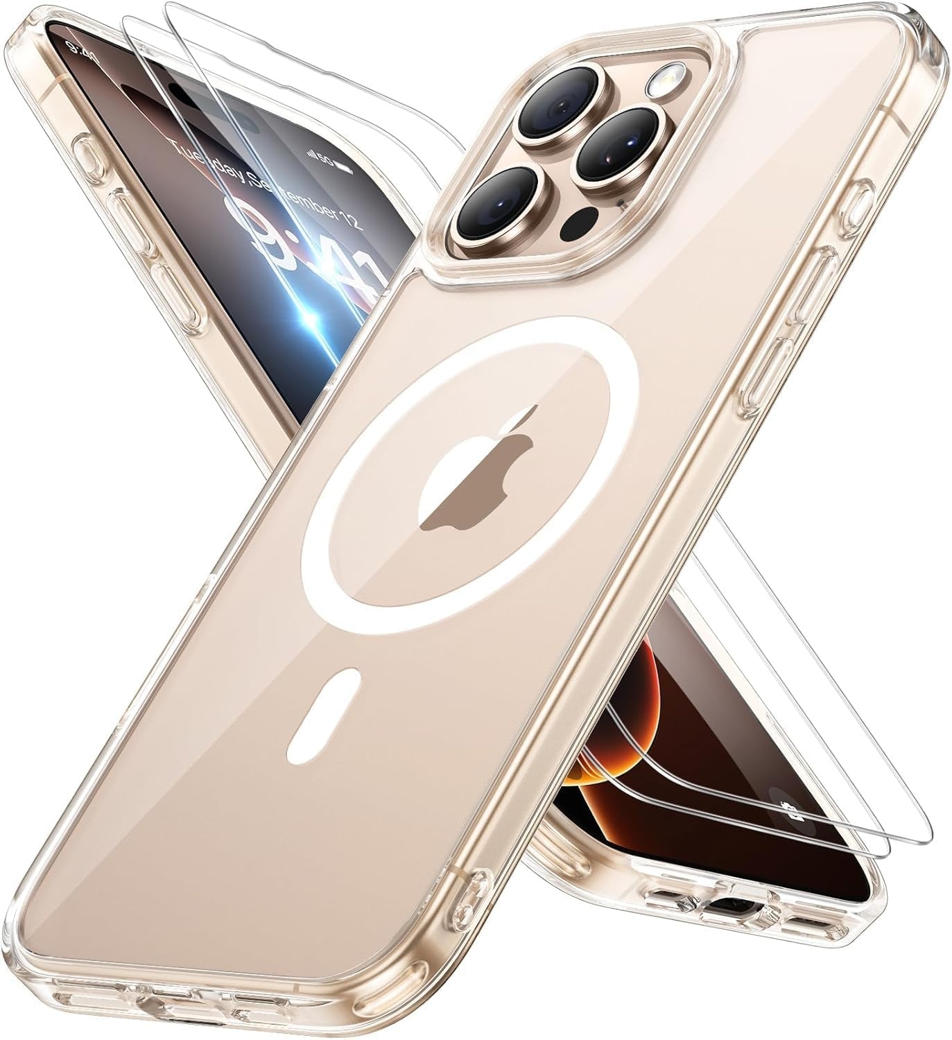 image:imageMiracase for iPhone 16 Pro Max Matte Series Case Magnetic LavenderClear