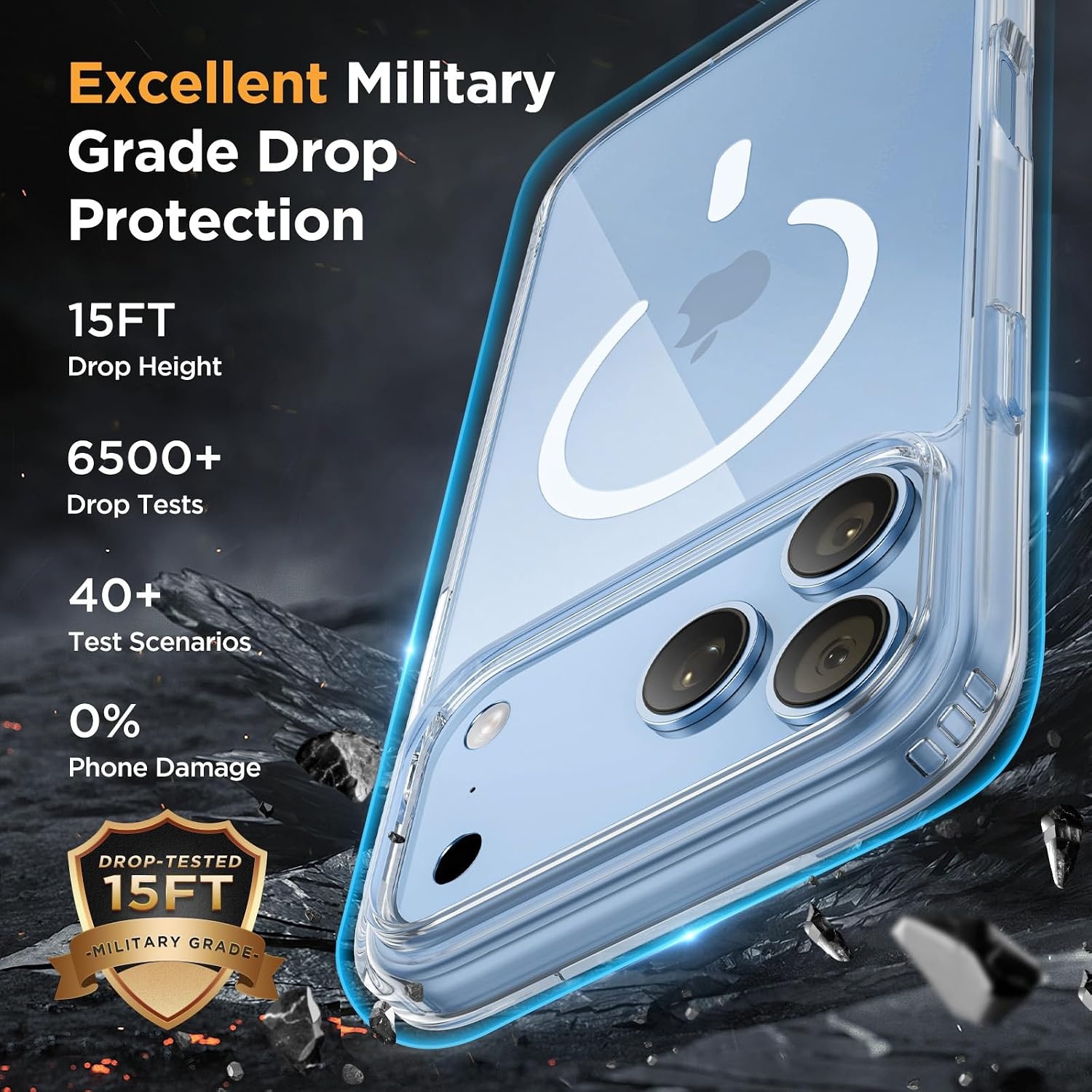 image:imageMiracase for iPhone 16 Pro Max Matte Series Case Magnetic LavenderClear