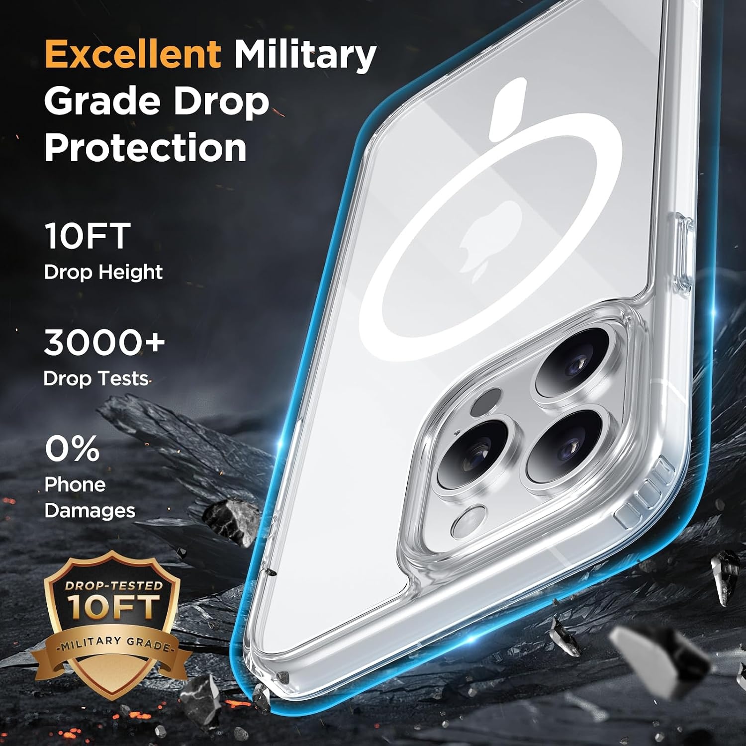 image:imageMiracase for iPhone 16 Pro Max Matte Series Case Magnetic LavenderClear