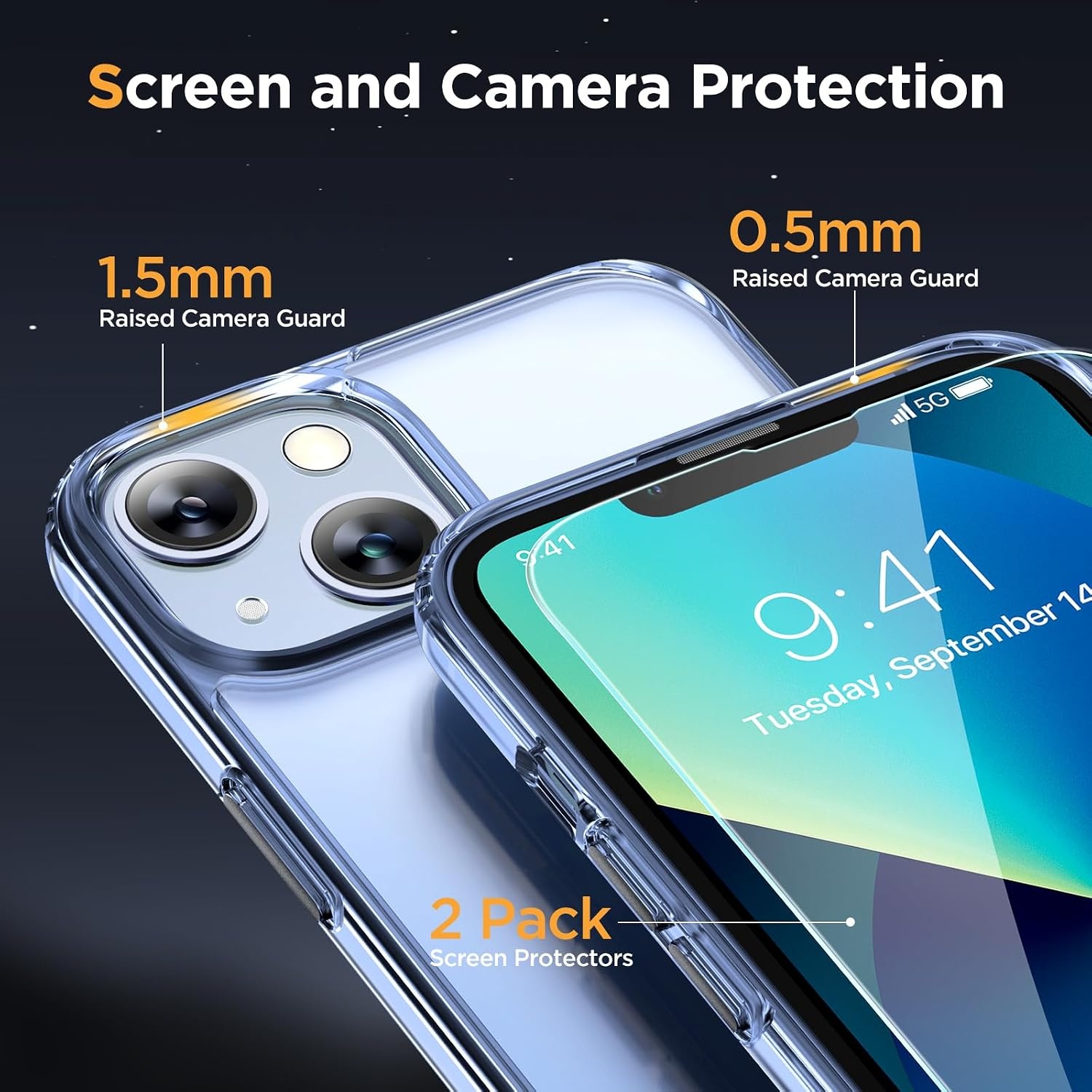 image:imageMiracase for iPhone 16 Pro Max Matte Series Case Magnetic LavenderClear Blue