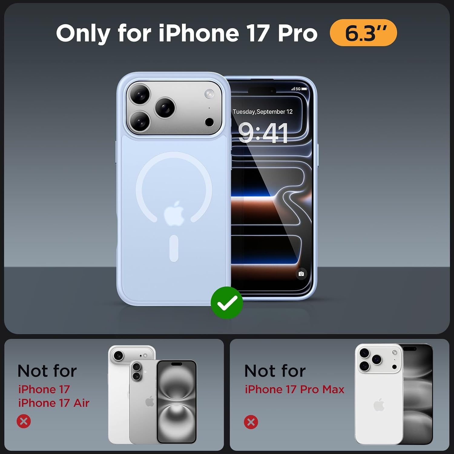 image:imageMiracase for iPhone 16 Pro Max Matte Series Case Magnetic LavenderClove Purple