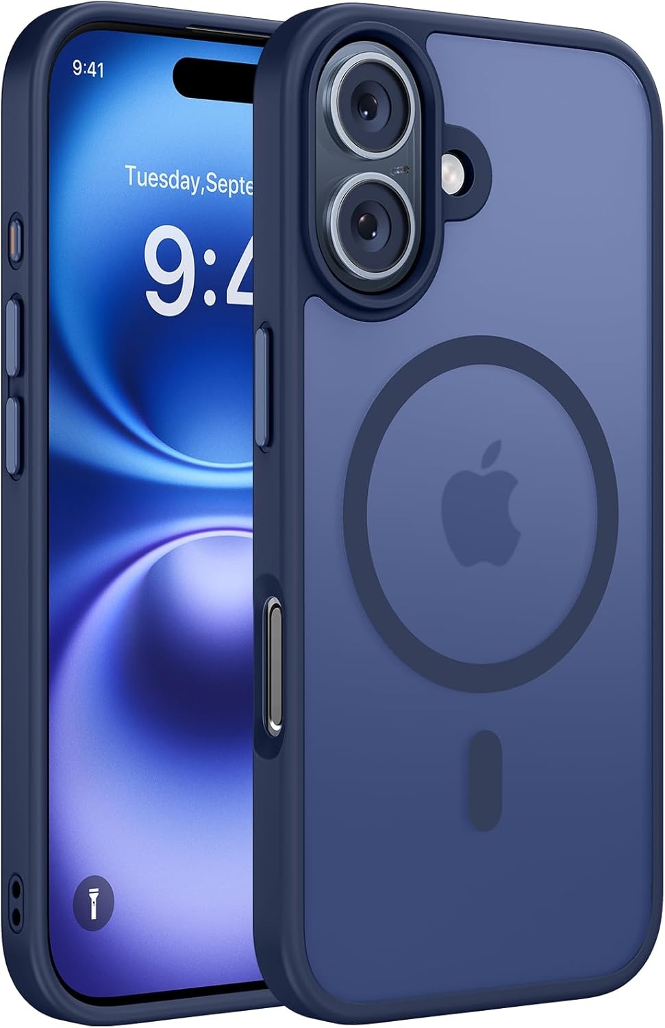image:imageMiracase for iPhone 16 Pro Max Matte Series Case Magnetic LavenderDark Blue