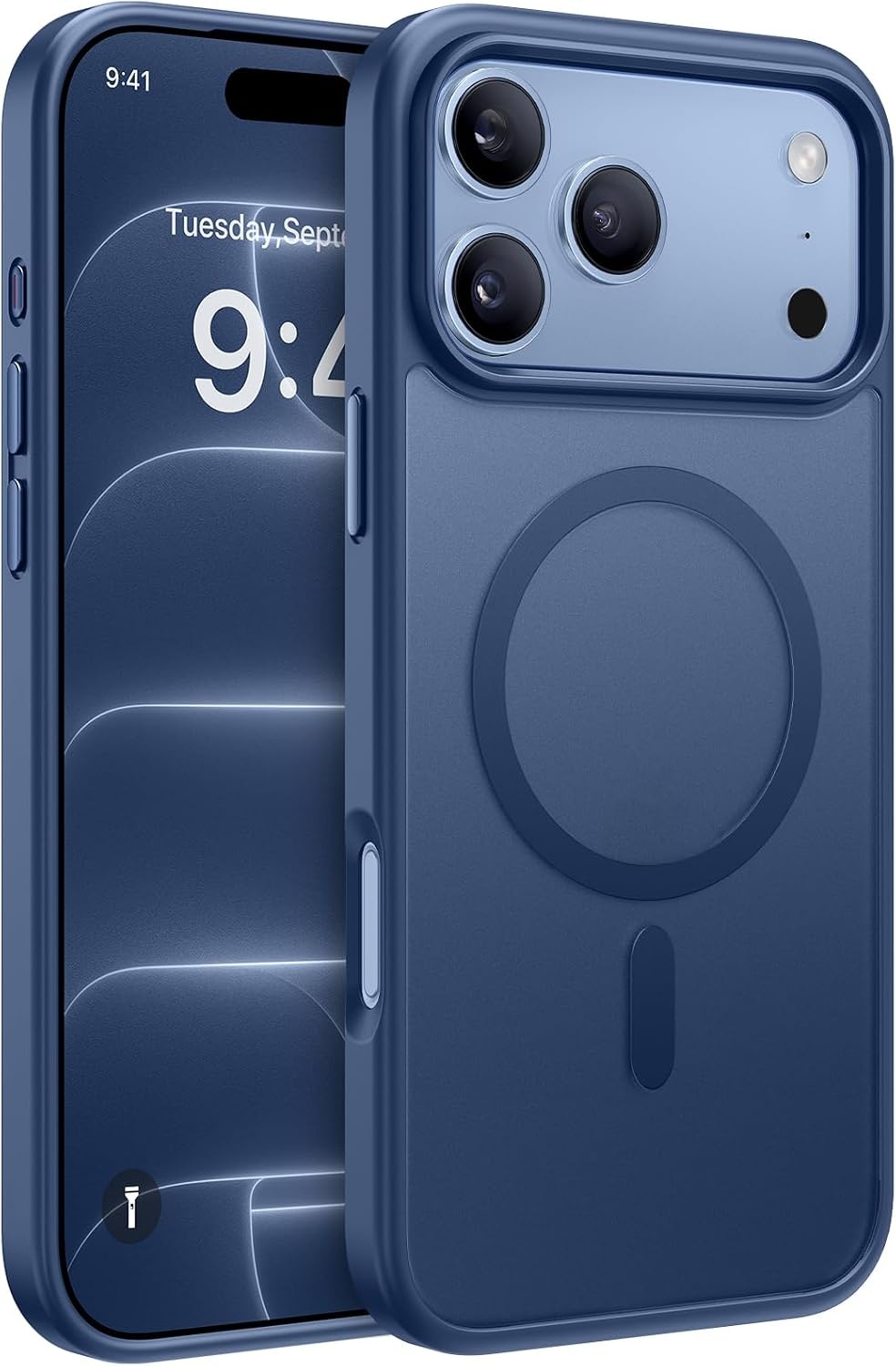 image:imageMiracase for iPhone 16 Pro Max Matte Series Case Magnetic LavenderGlass Blue