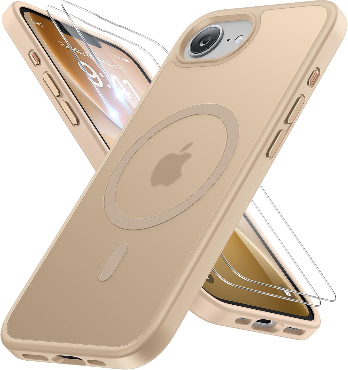 image:imageMiracase for iPhone 16 Pro Max Matte Series Case Magnetic LavenderGold