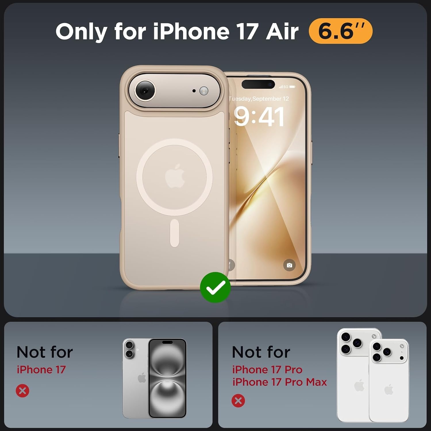 image:imageMiracase for iPhone 16 Pro Max Matte Series Case Magnetic LavenderGold