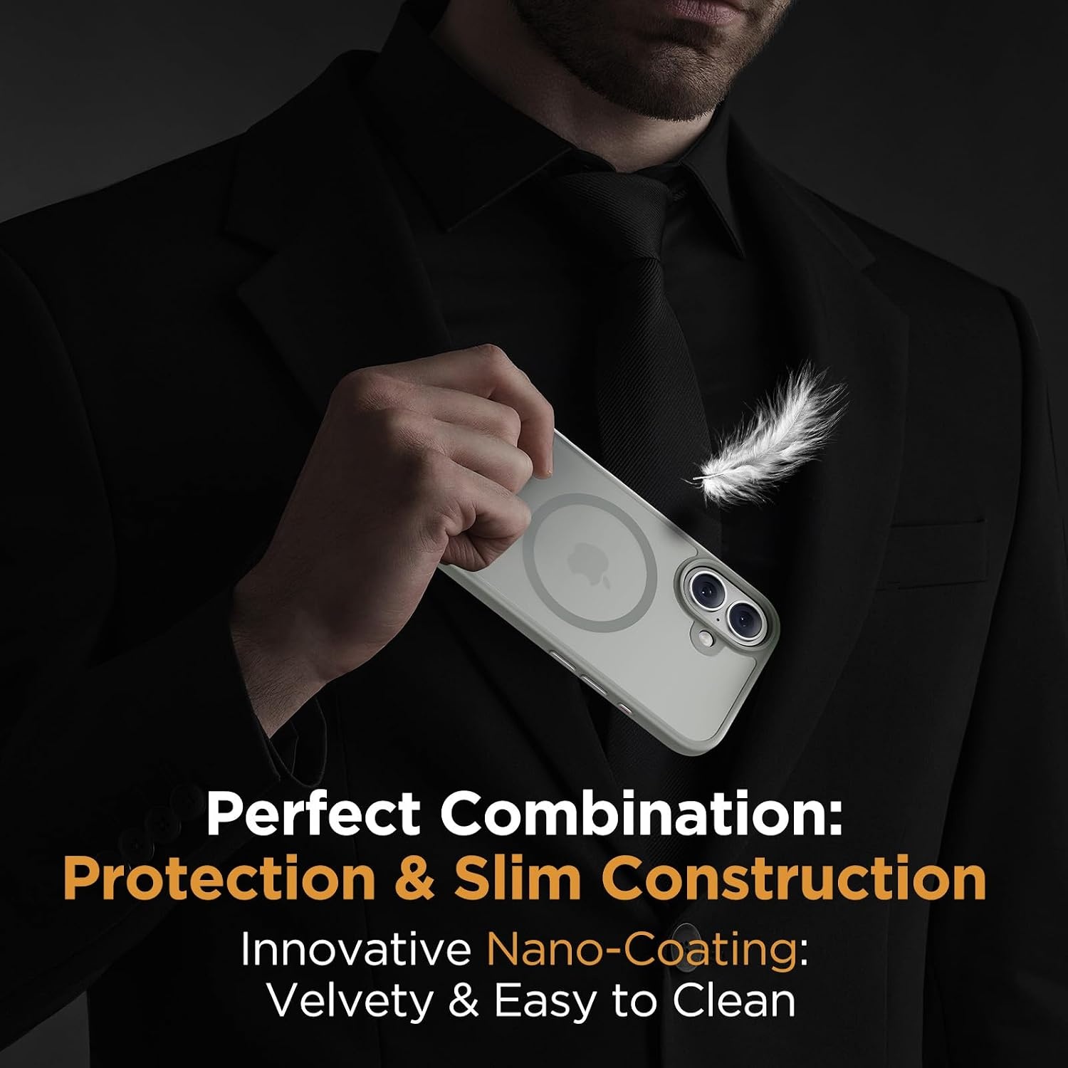 image:imageMiracase for iPhone 16 Pro Max Matte Series Case Magnetic LavenderGray