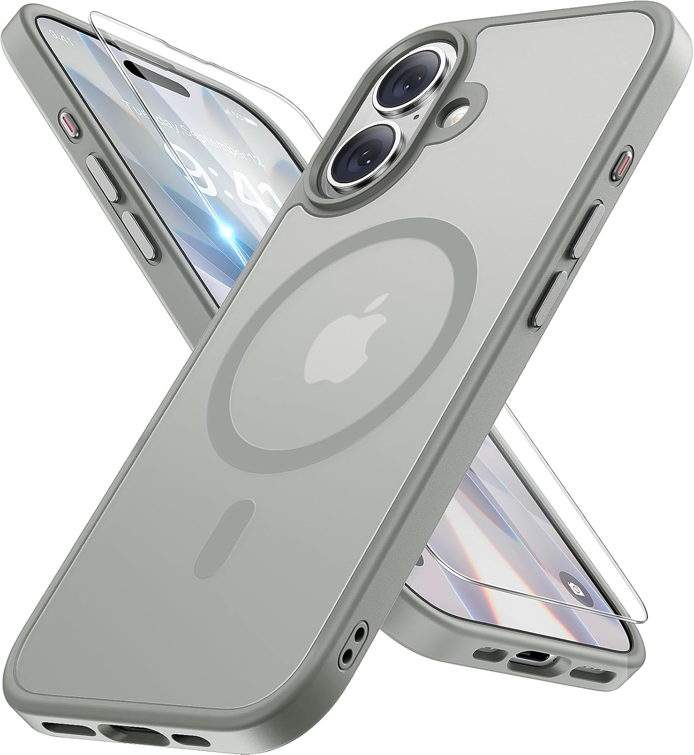 image:imageMiracase for iPhone 16 Pro Max Matte Series Case Magnetic LavenderGray