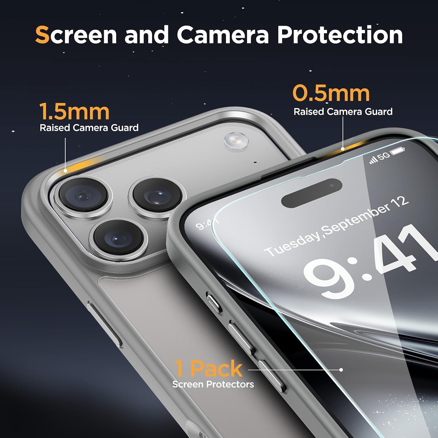 image:imageMiracase for iPhone 16 Pro Max Matte Series Case Magnetic LavenderGray