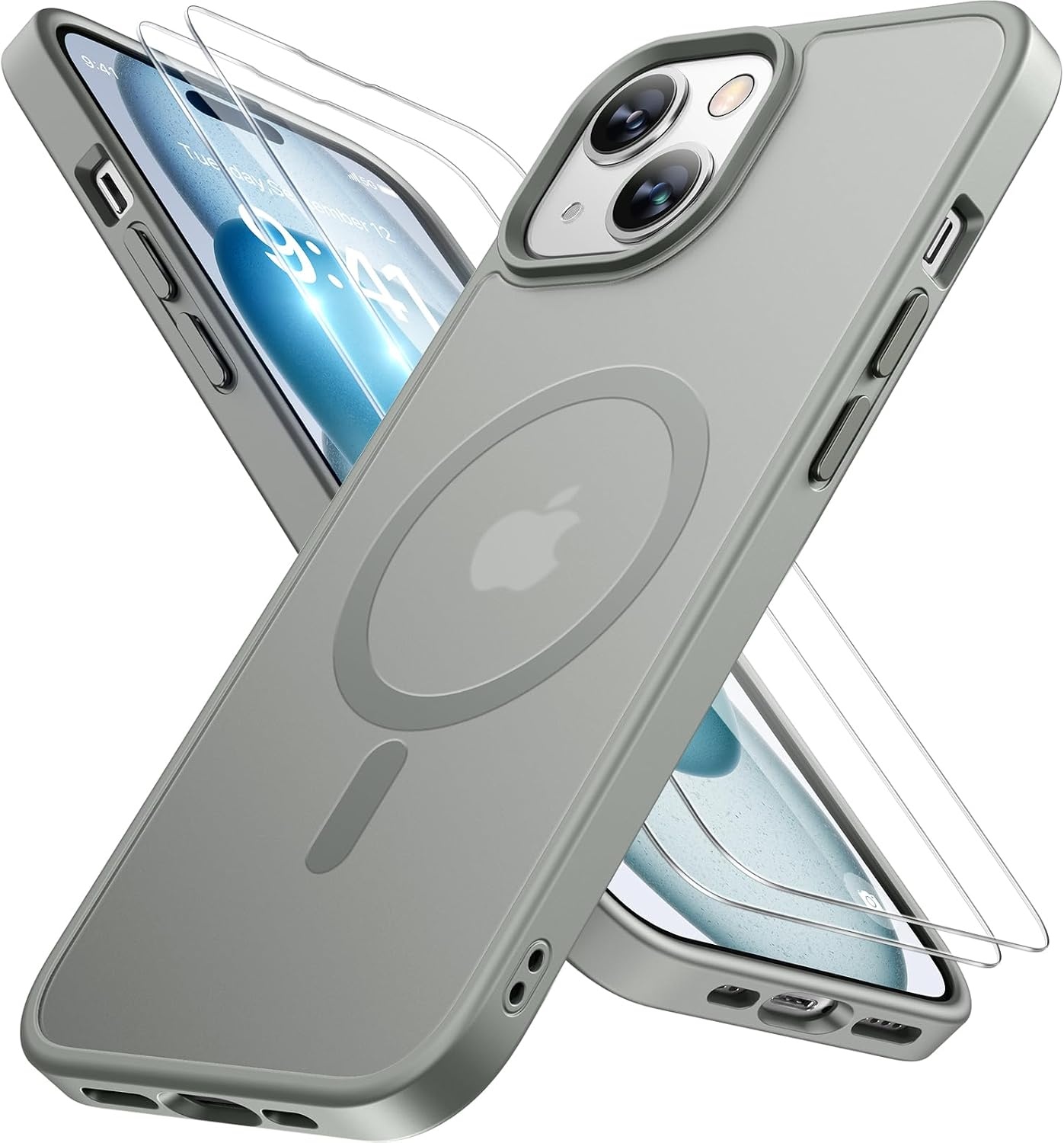image:imageMiracase for iPhone 16 Pro Max Matte Series Case Magnetic LavenderGray