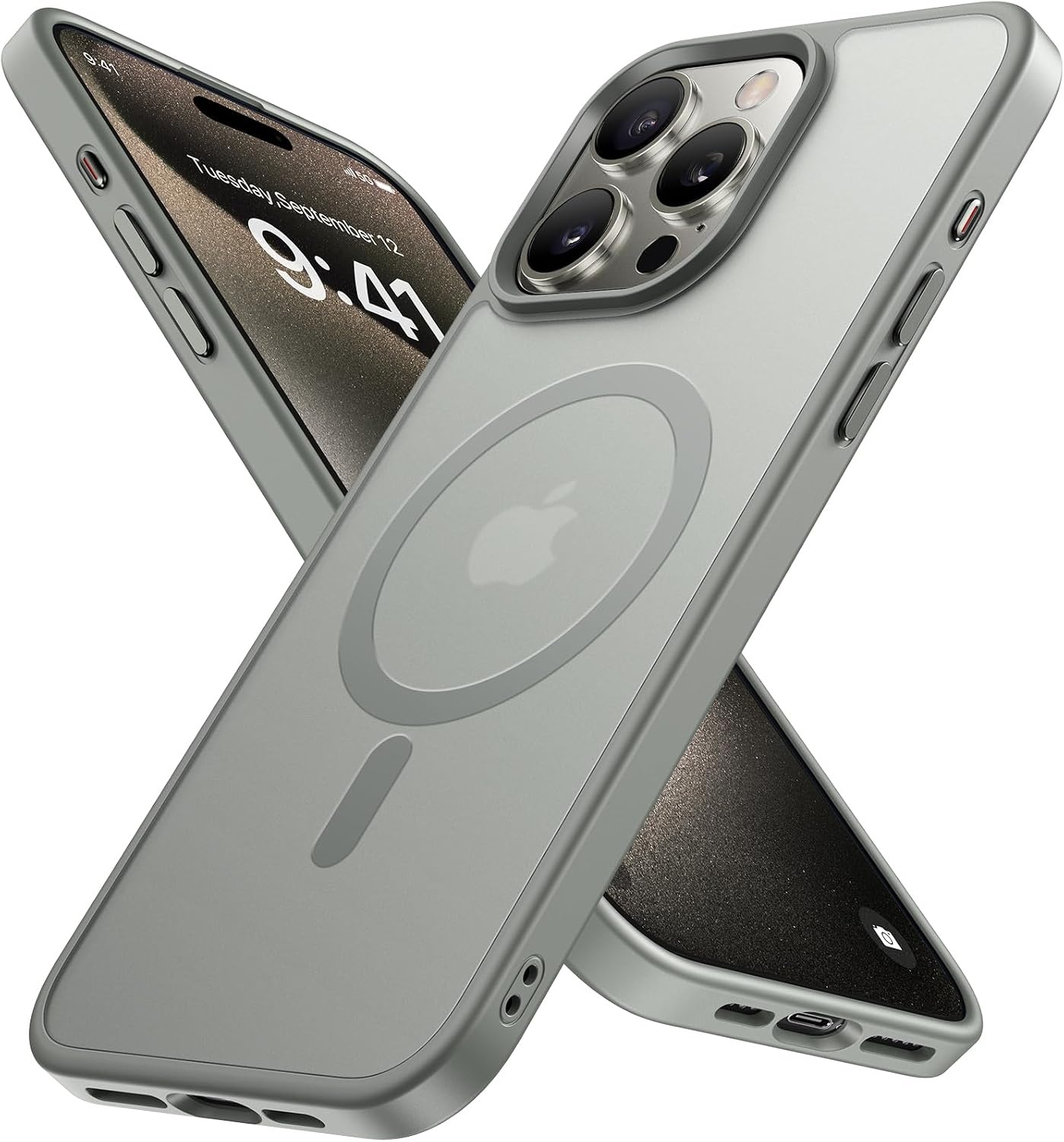 image:imageMiracase for iPhone 16 Pro Max Matte Series Case Magnetic LavenderGray