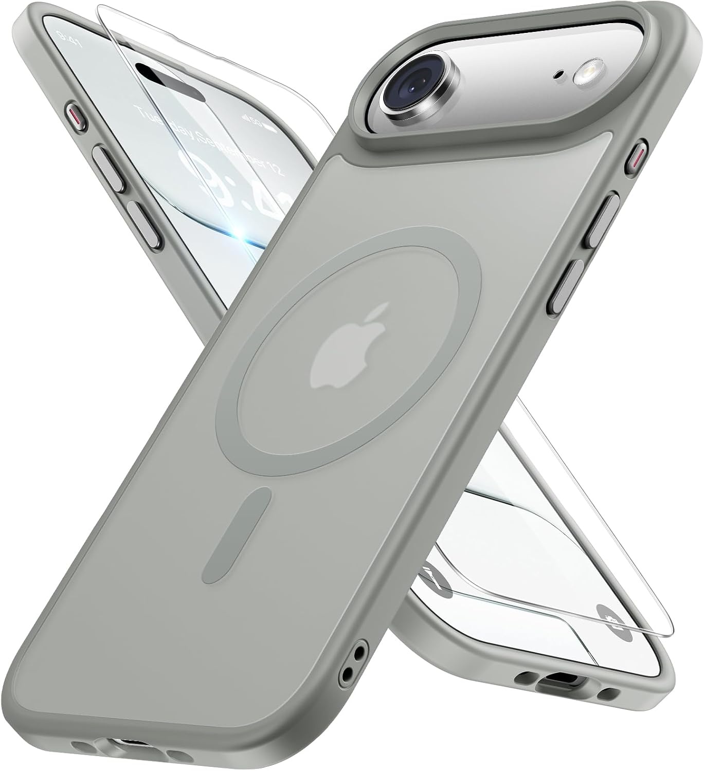 image:imageMiracase for iPhone 16 Pro Max Matte Series Case Magnetic LavenderGray