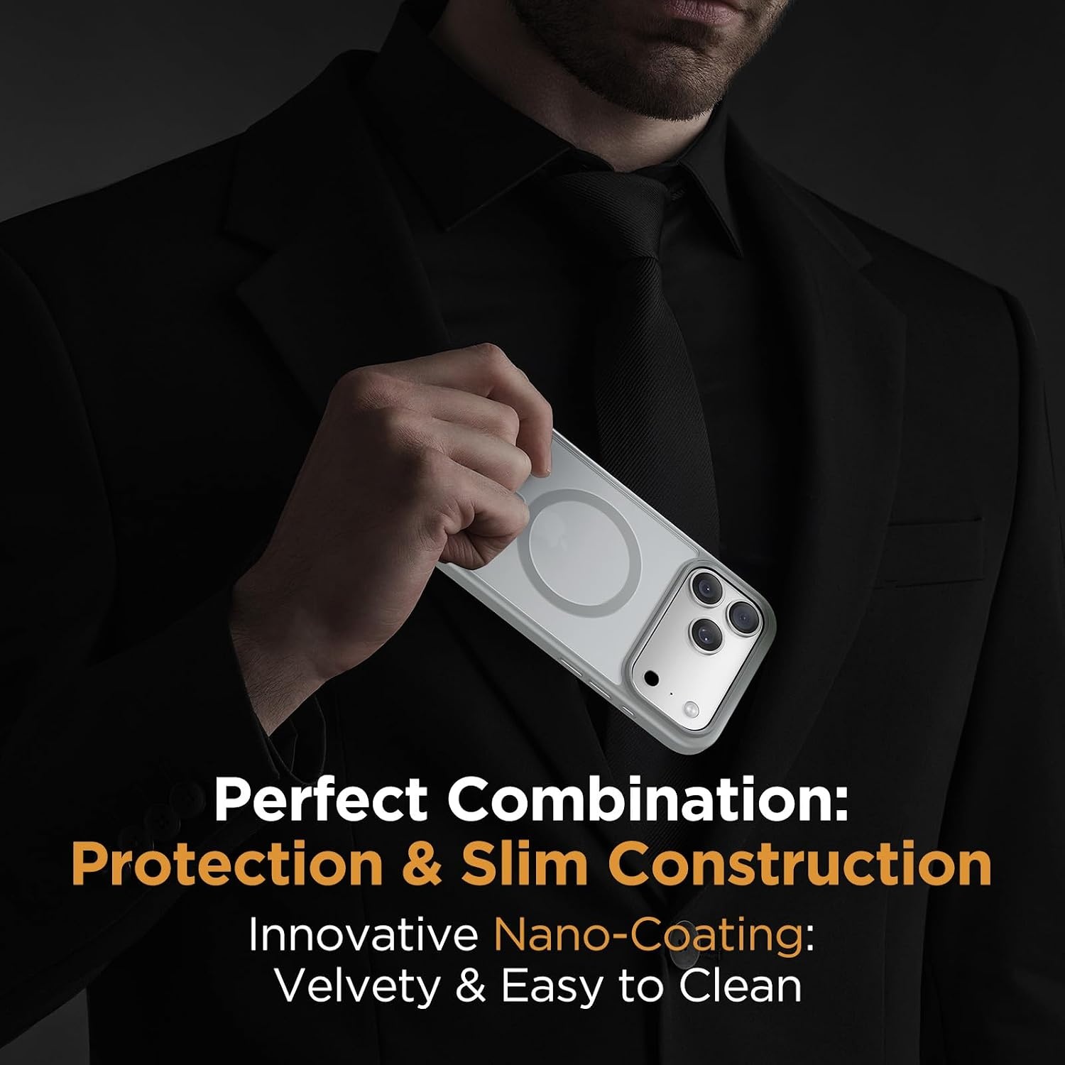 image:imageMiracase for iPhone 16 Pro Max Matte Series Case Magnetic LavenderGray