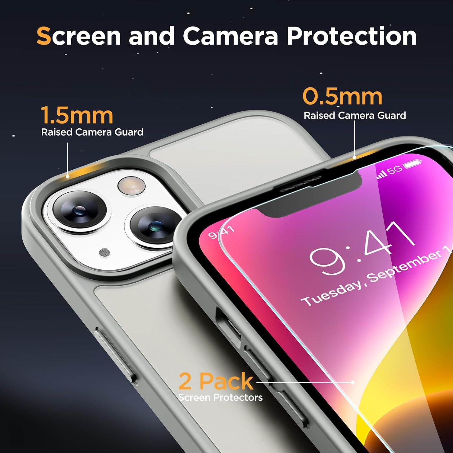 image:imageMiracase for iPhone 16 Pro Max Matte Series Case Magnetic LavenderGray
