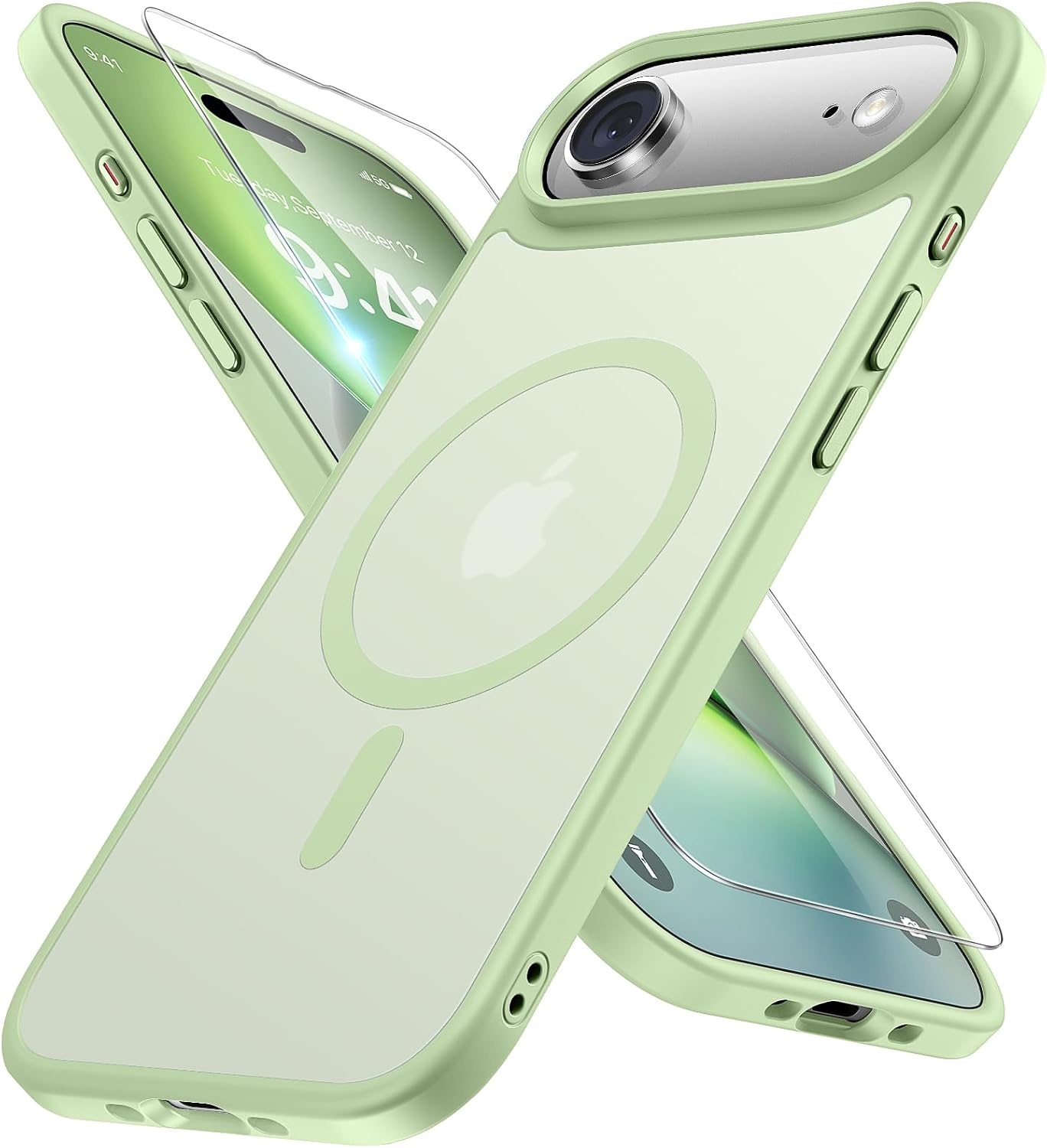 image:imageMiracase for iPhone 16 Pro Max Matte Series Case Magnetic LavenderGreen