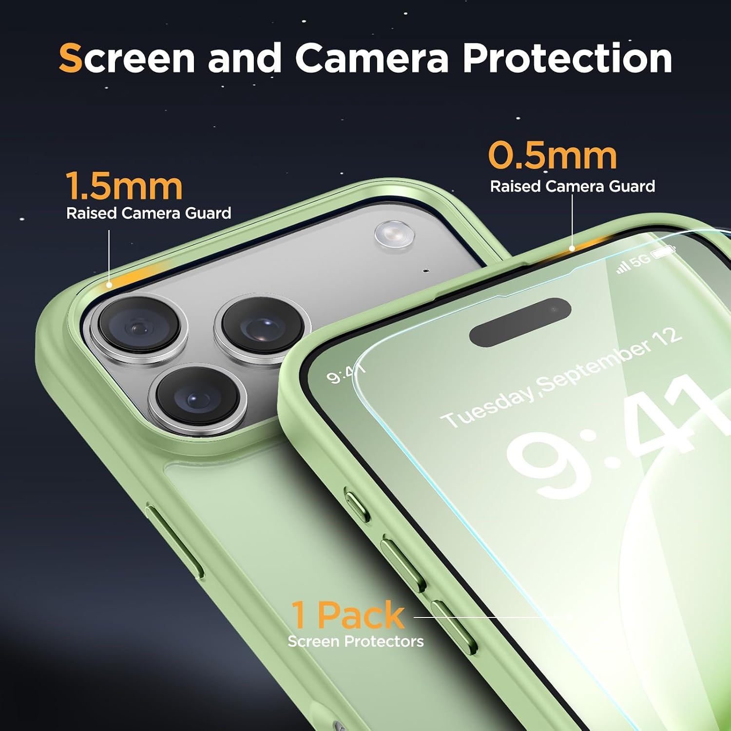 image:imageMiracase for iPhone 16 Pro Max Matte Series Case Magnetic LavenderGreen