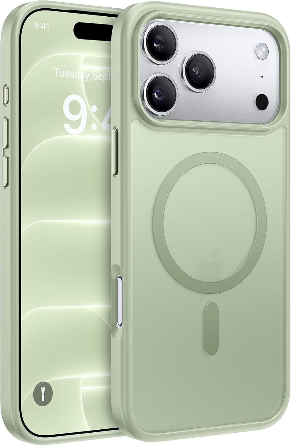 image:imageMiracase for iPhone 16 Pro Max Matte Series Case Magnetic LavenderGreen