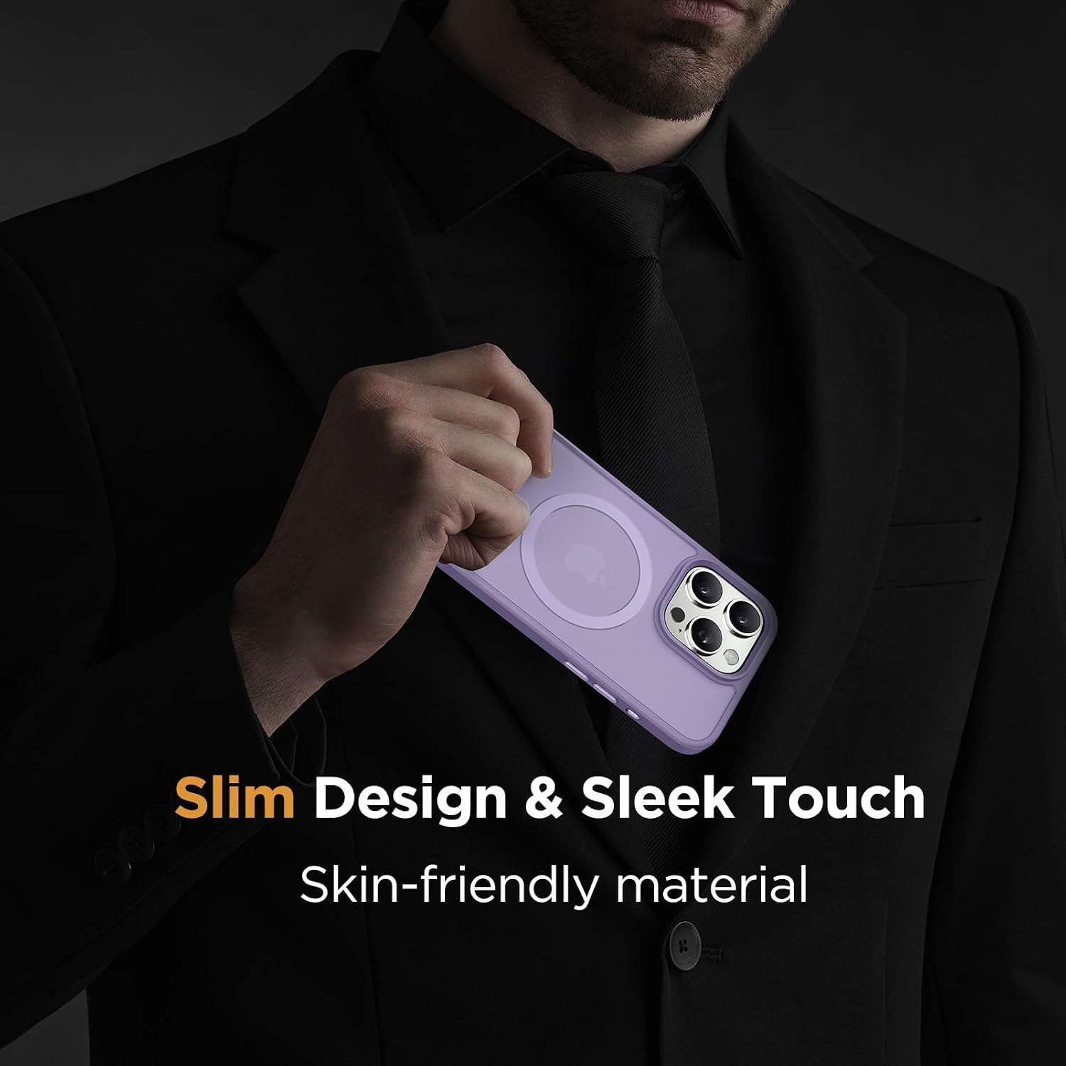 image:imageMiracase for iPhone 16 Pro Max Matte Series Case Magnetic LavenderLavender