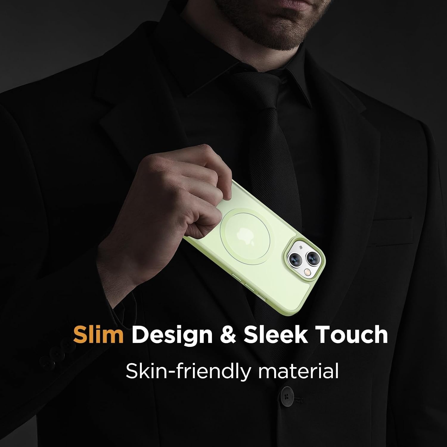 image:imageMiracase for iPhone 16 Pro Max Matte Series Case Magnetic LavenderLight Green