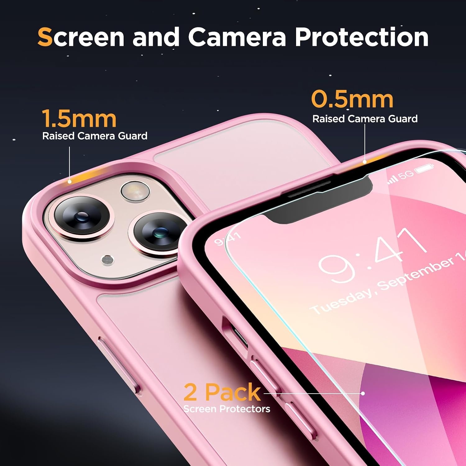image:imageMiracase for iPhone 16 Pro Max Matte Series Case Magnetic LavenderLight Pink