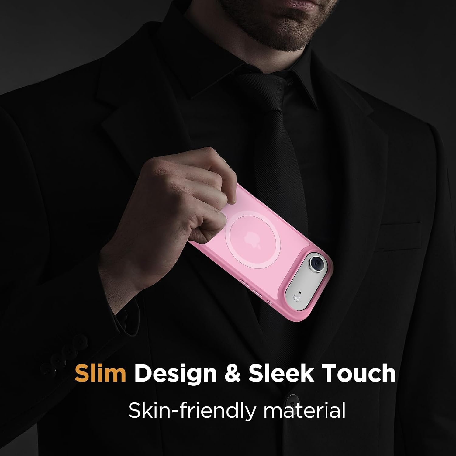 image:imageMiracase for iPhone 16 Pro Max Matte Series Case Magnetic LavenderLight Pink