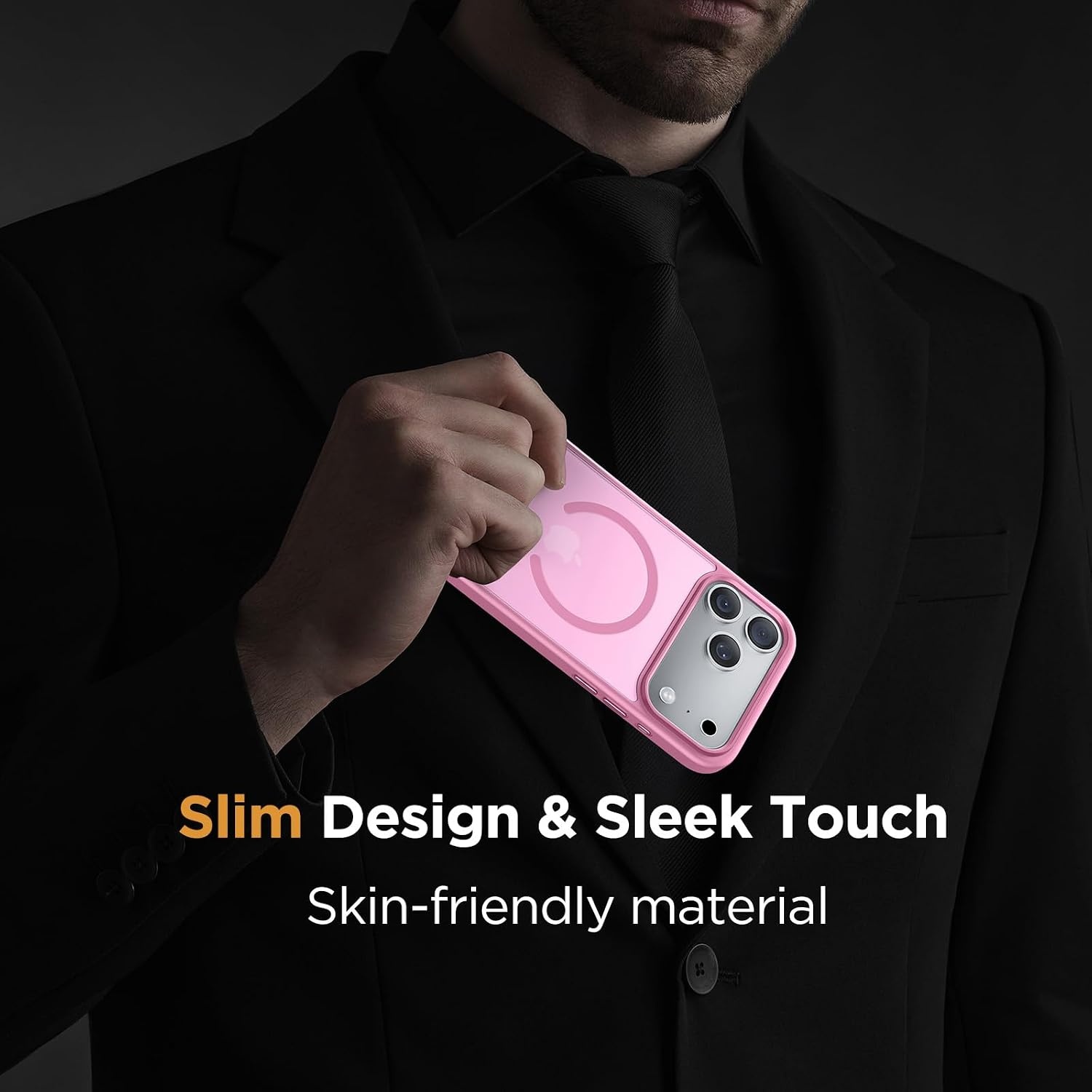 image:imageMiracase for iPhone 16 Pro Max Matte Series Case Magnetic LavenderLight Pink