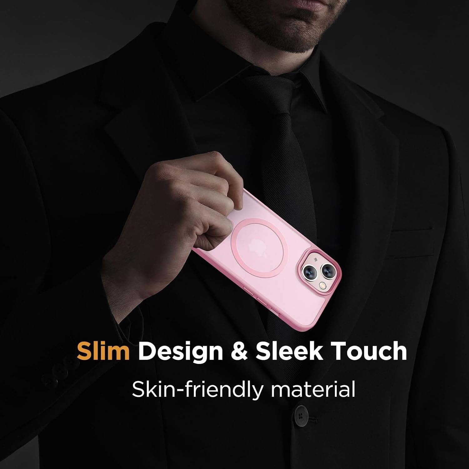 image:imageMiracase for iPhone 16 Pro Max Matte Series Case Magnetic LavenderLight Pink