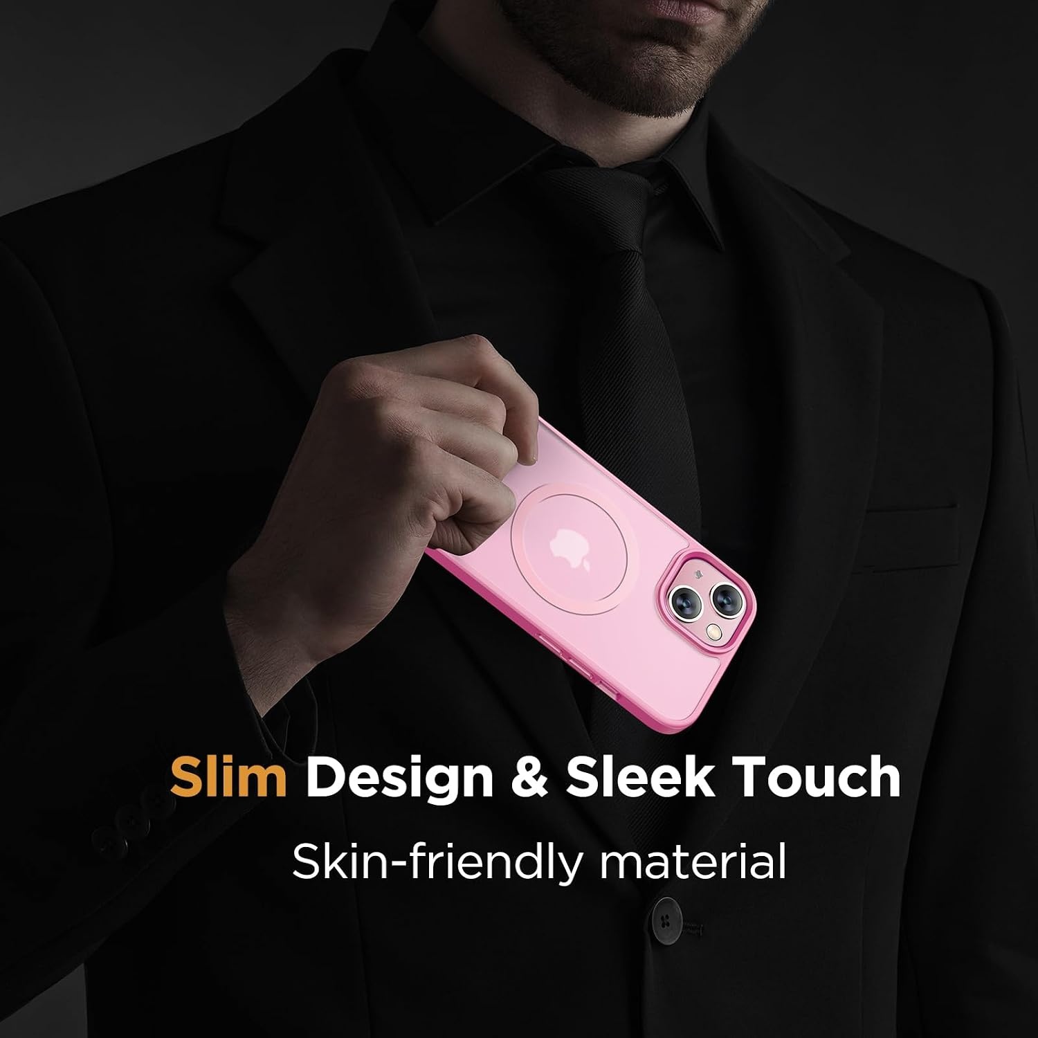image:imageMiracase for iPhone 16 Pro Max Matte Series Case Magnetic LavenderLight Pink