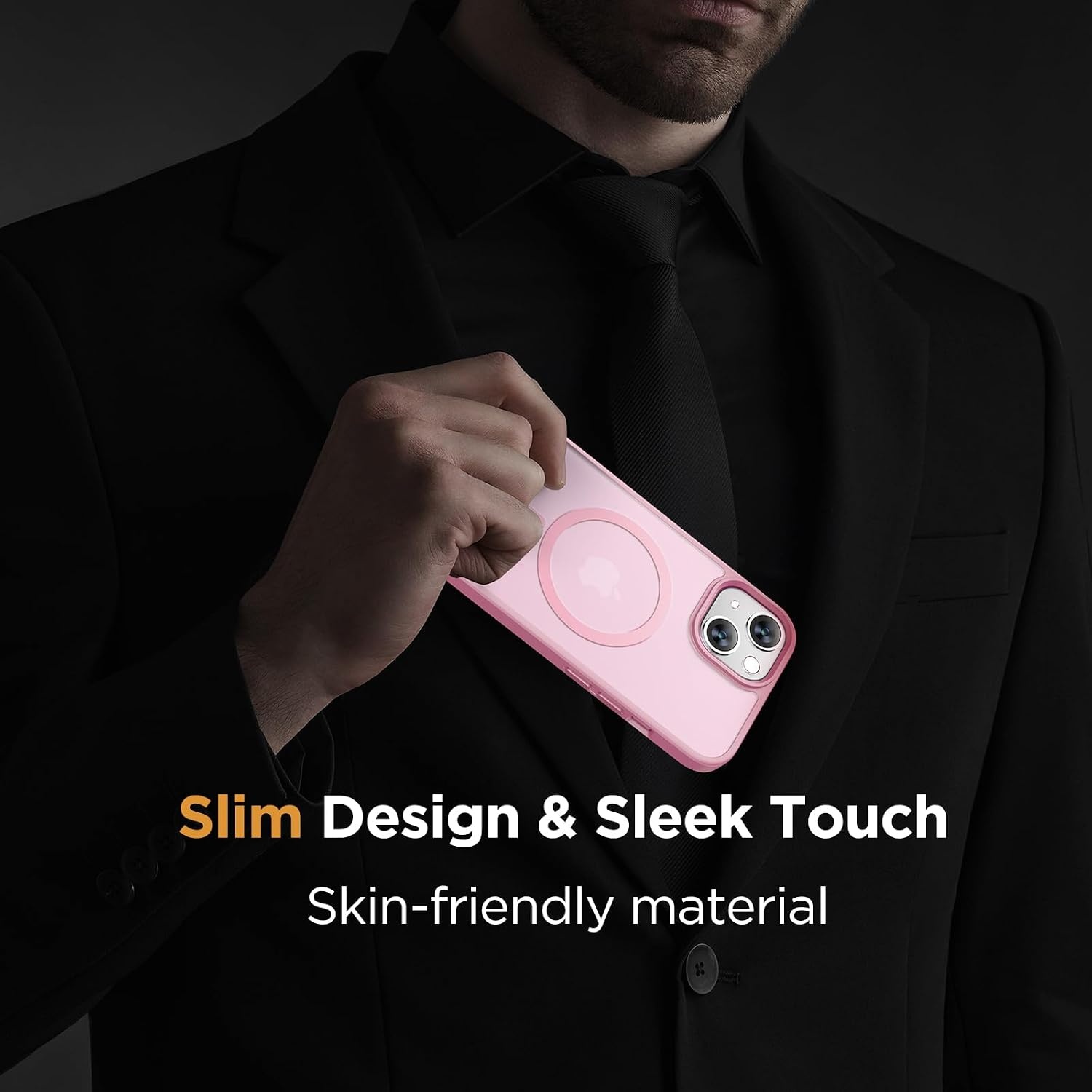 image:imageMiracase for iPhone 16 Pro Max Matte Series Case Magnetic LavenderLight Pink