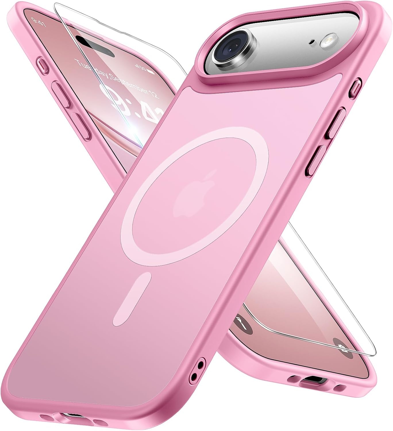 image:imageMiracase for iPhone 16 Pro Max Matte Series Case Magnetic LavenderLight Pink