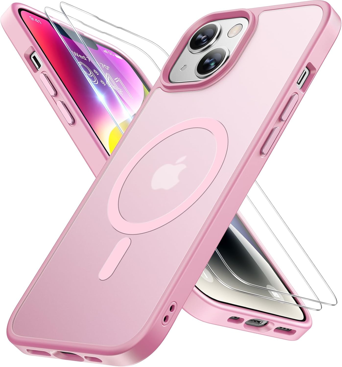 image:imageMiracase for iPhone 16 Pro Max Matte Series Case Magnetic LavenderLight Pink