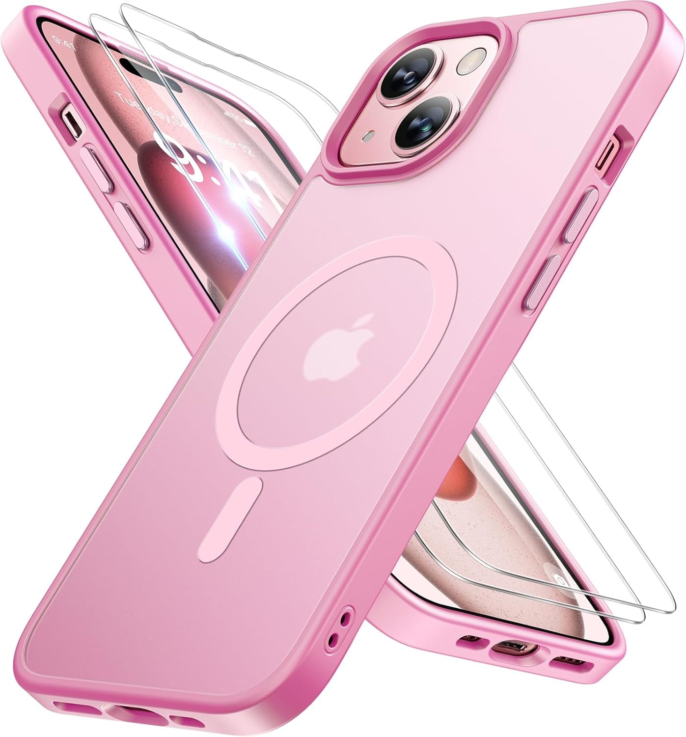 image:imageMiracase for iPhone 16 Pro Max Matte Series Case Magnetic LavenderLight Pink