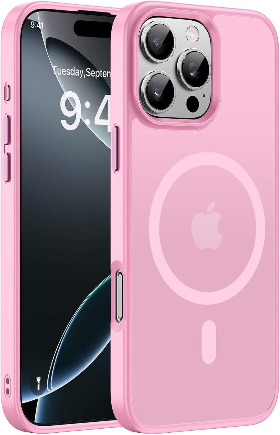image:imageMiracase for iPhone 16 Pro Max Matte Series Case Magnetic LavenderLight Pink